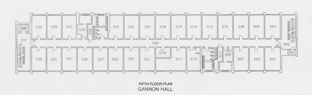Gannon fifth floor plan