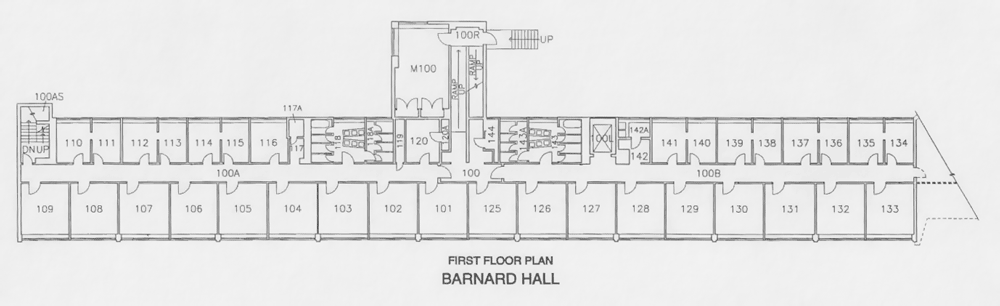 Regents Barnard Hall First Floor Plan