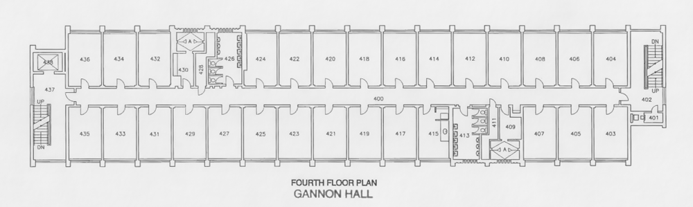 Gannon fourth floor plan
