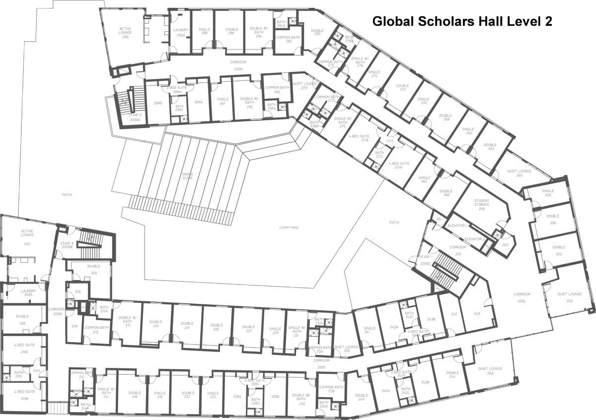 Global Scholars second floor plan