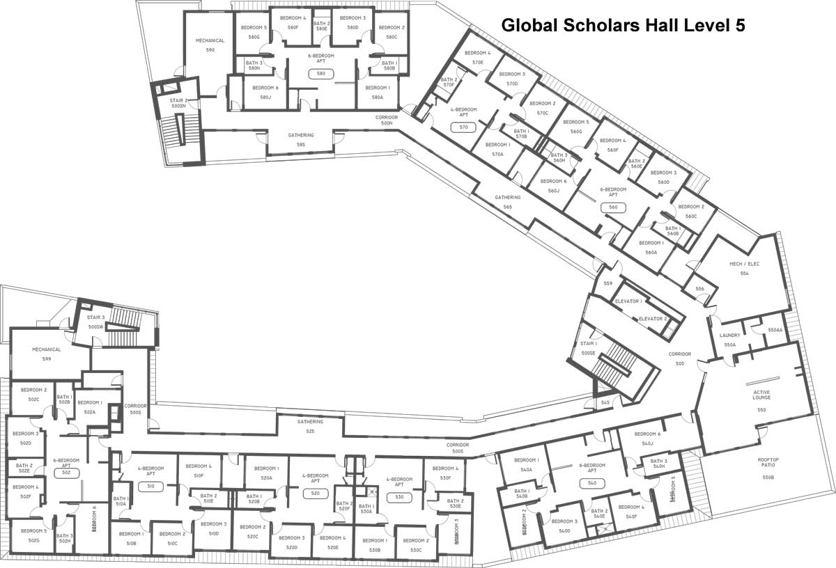 Global Scholars fifth floor plan