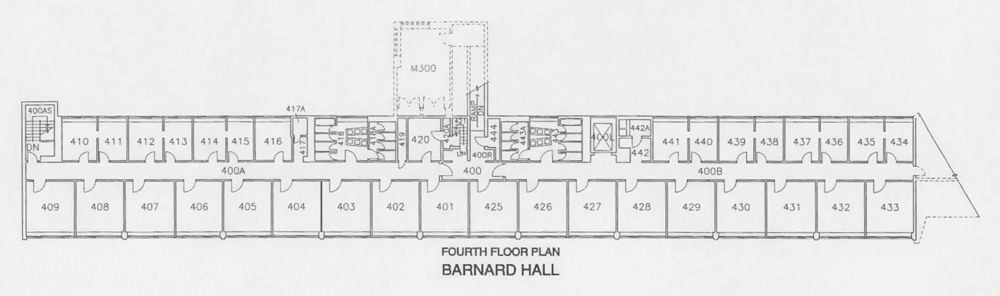 Regents Barnard fourth floor plan