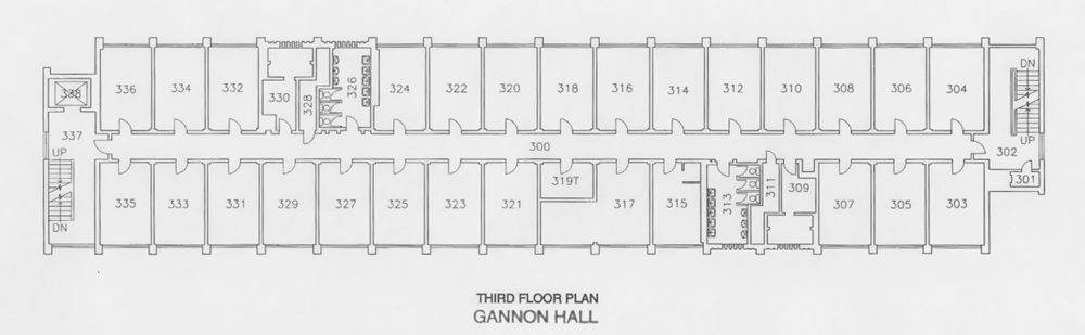 Gannon third floor plan