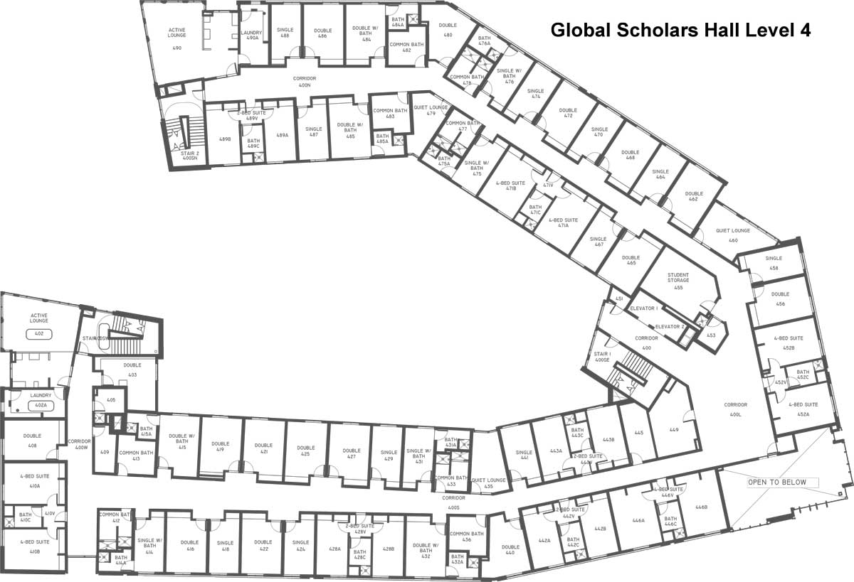 Global Scholars fourth floor plan