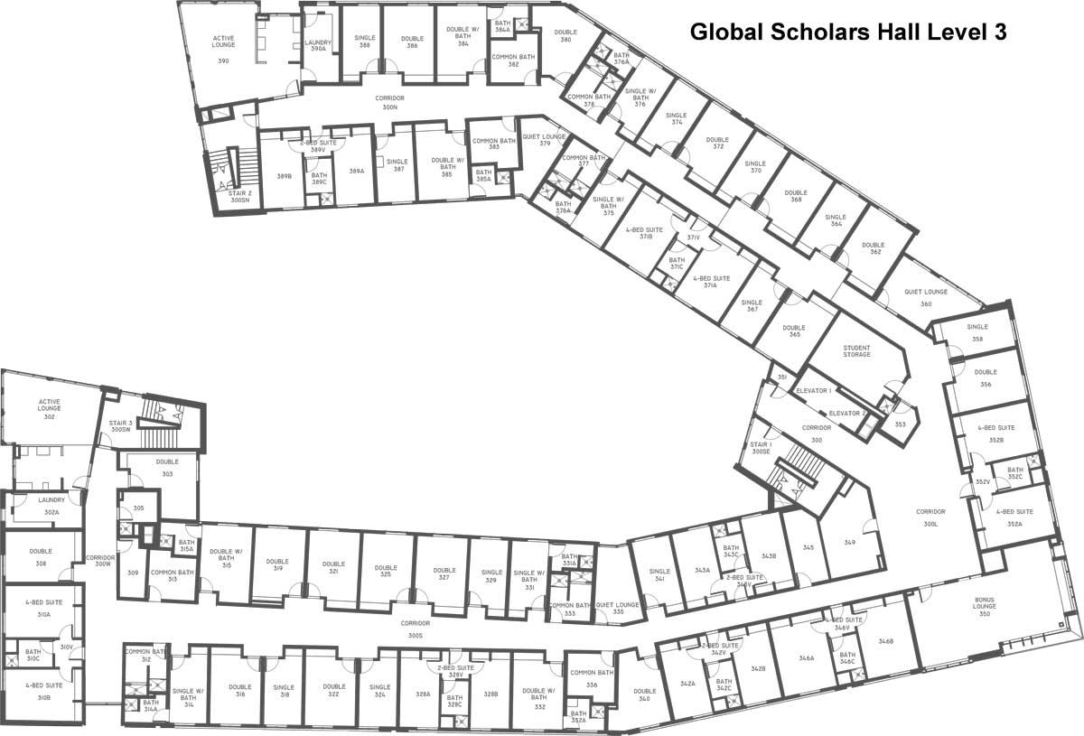 Global Scholars third floor plan