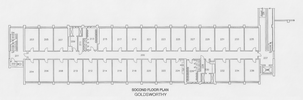 Goldsworthy second floor plan