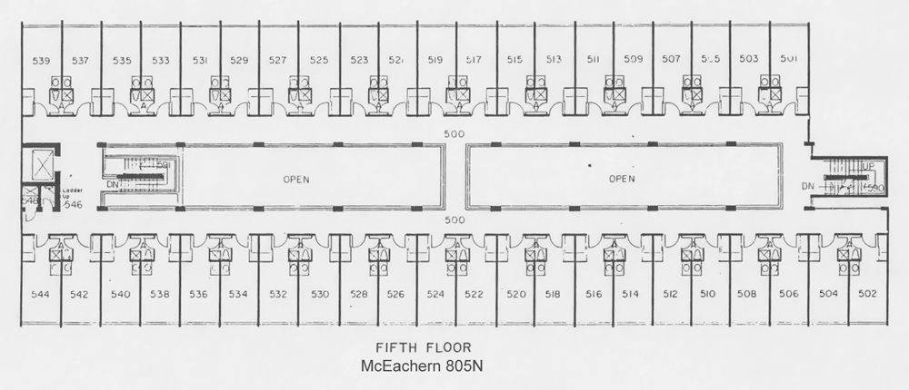 McEachern north fifth floor plan