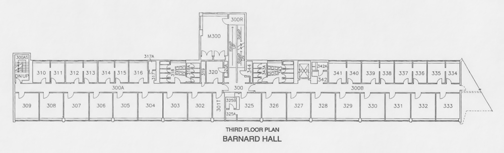 Regents Barnard third floor plan